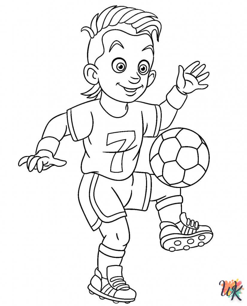 coloriage Football  enfant 3 ans a imprimer