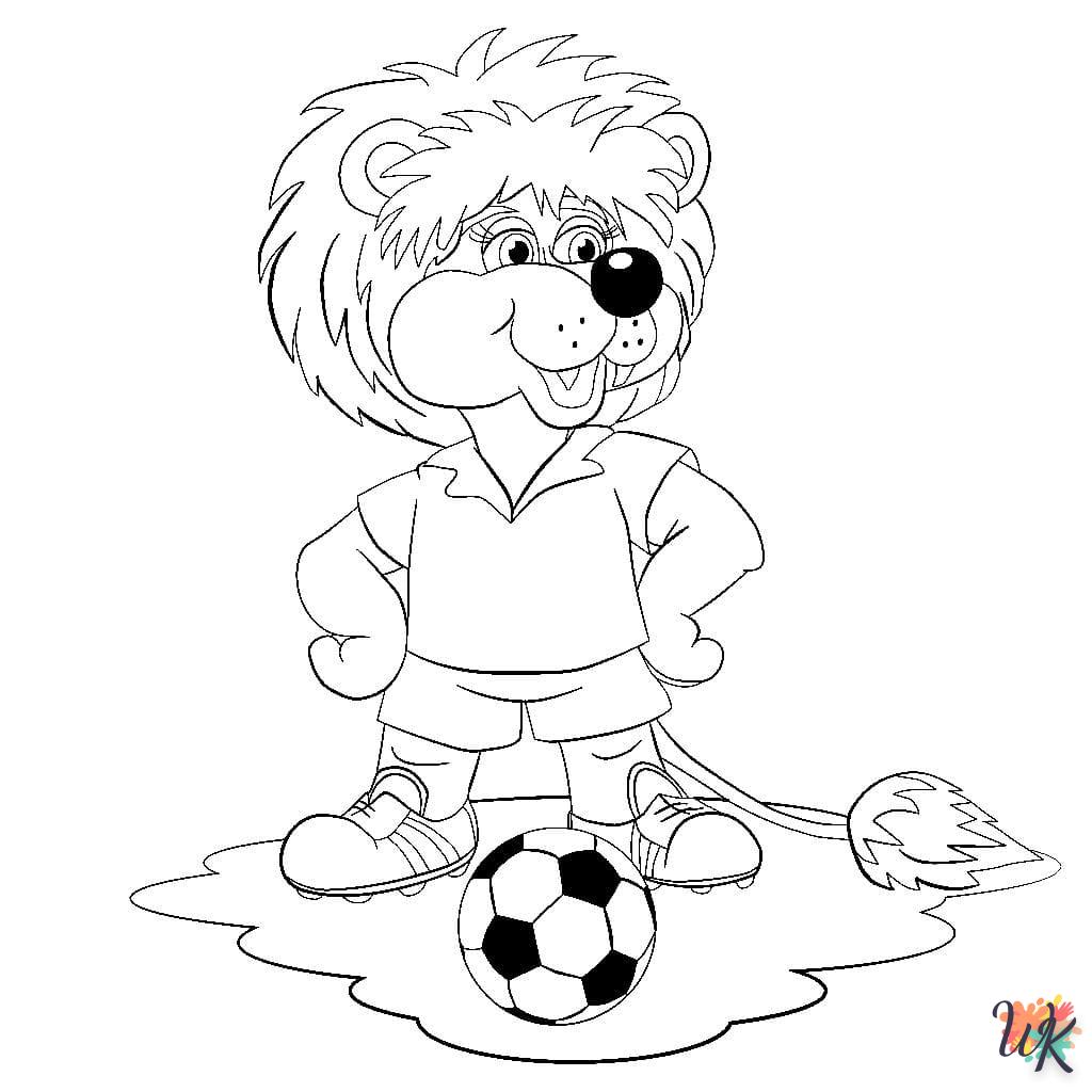 coloriage Football  pour enfant de 5 ans