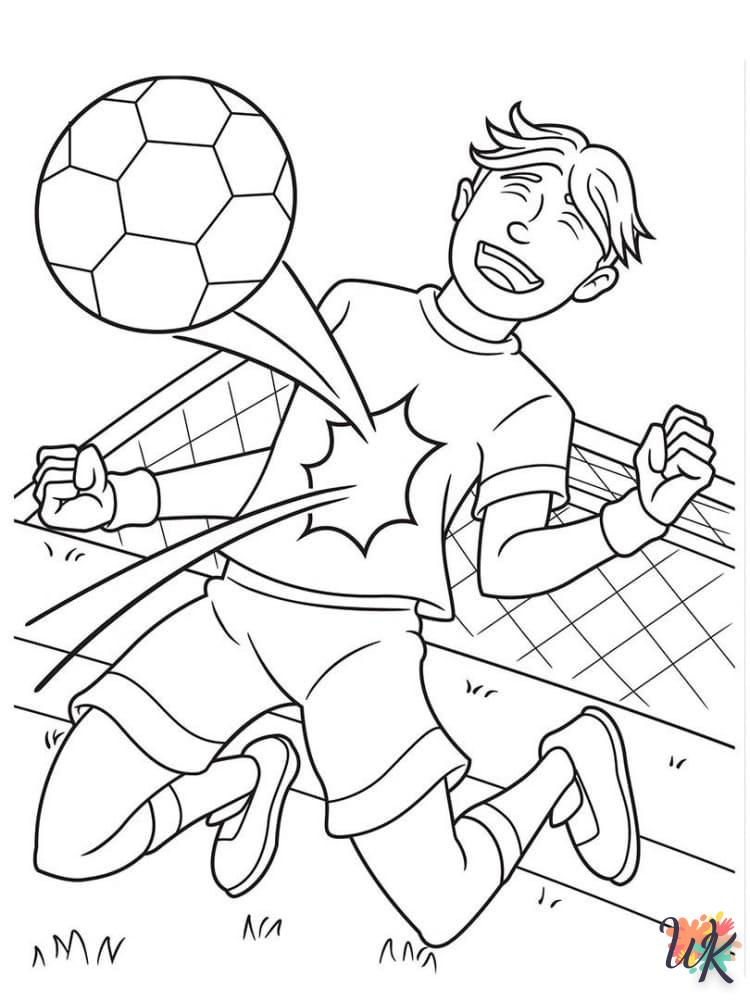 coloriage Football  pour enfant à imprimer 1