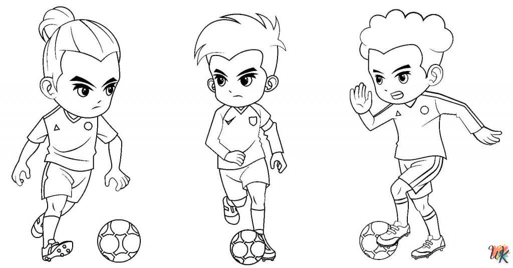 coloriage Football  à imprimer pour enfant de 7 ans