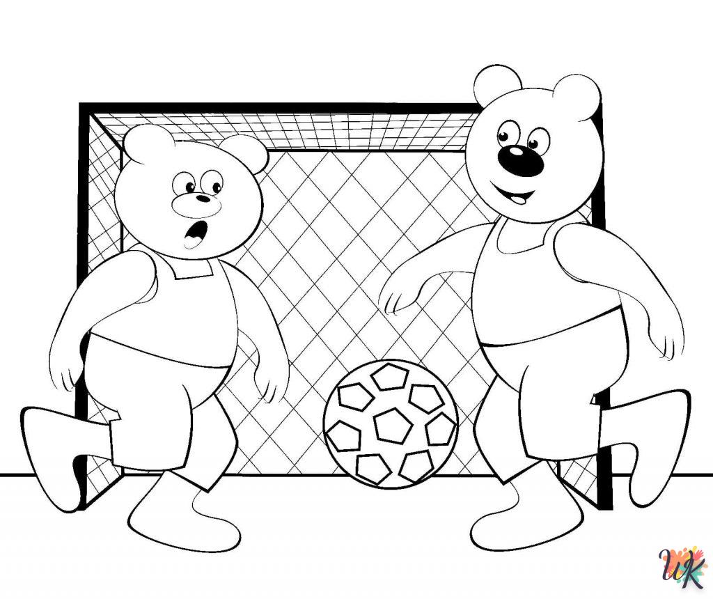 coloriage Football  à imprimer pour enfant de 4 ans 1