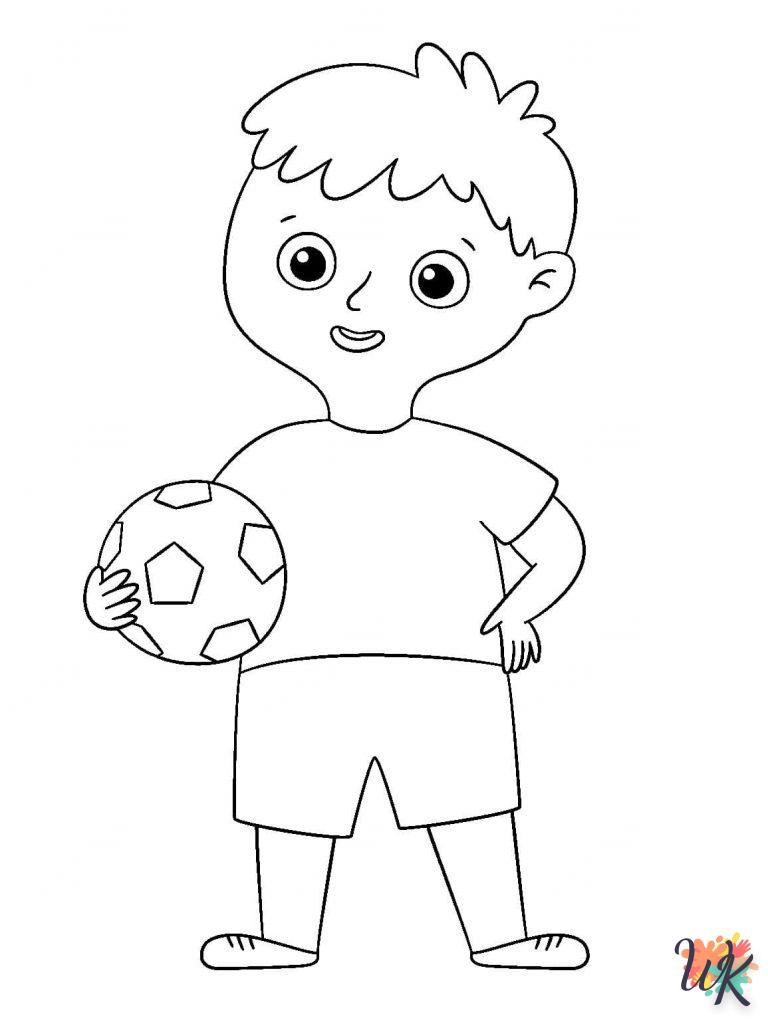 coloriage Football  à colorier en ligne gratuit