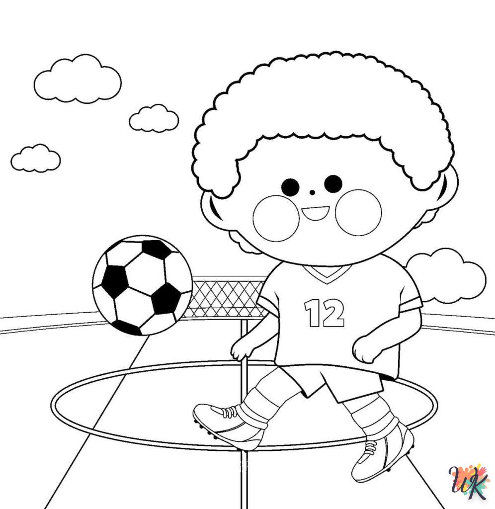 coloriage Football  pour enfant à imprimer