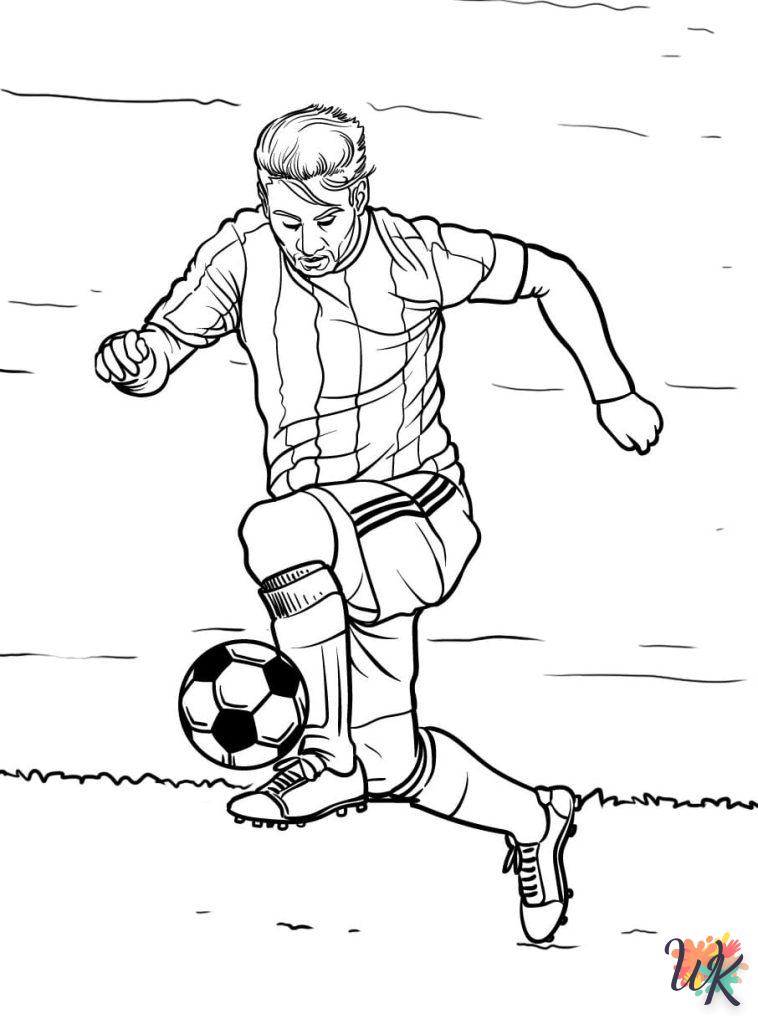 coloriage Football  à imprimer pour enfant de 4 ans