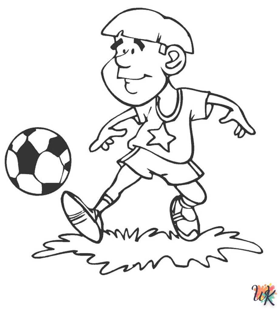 coloriage Football  à imprimer pour enfant de 12 ans 1