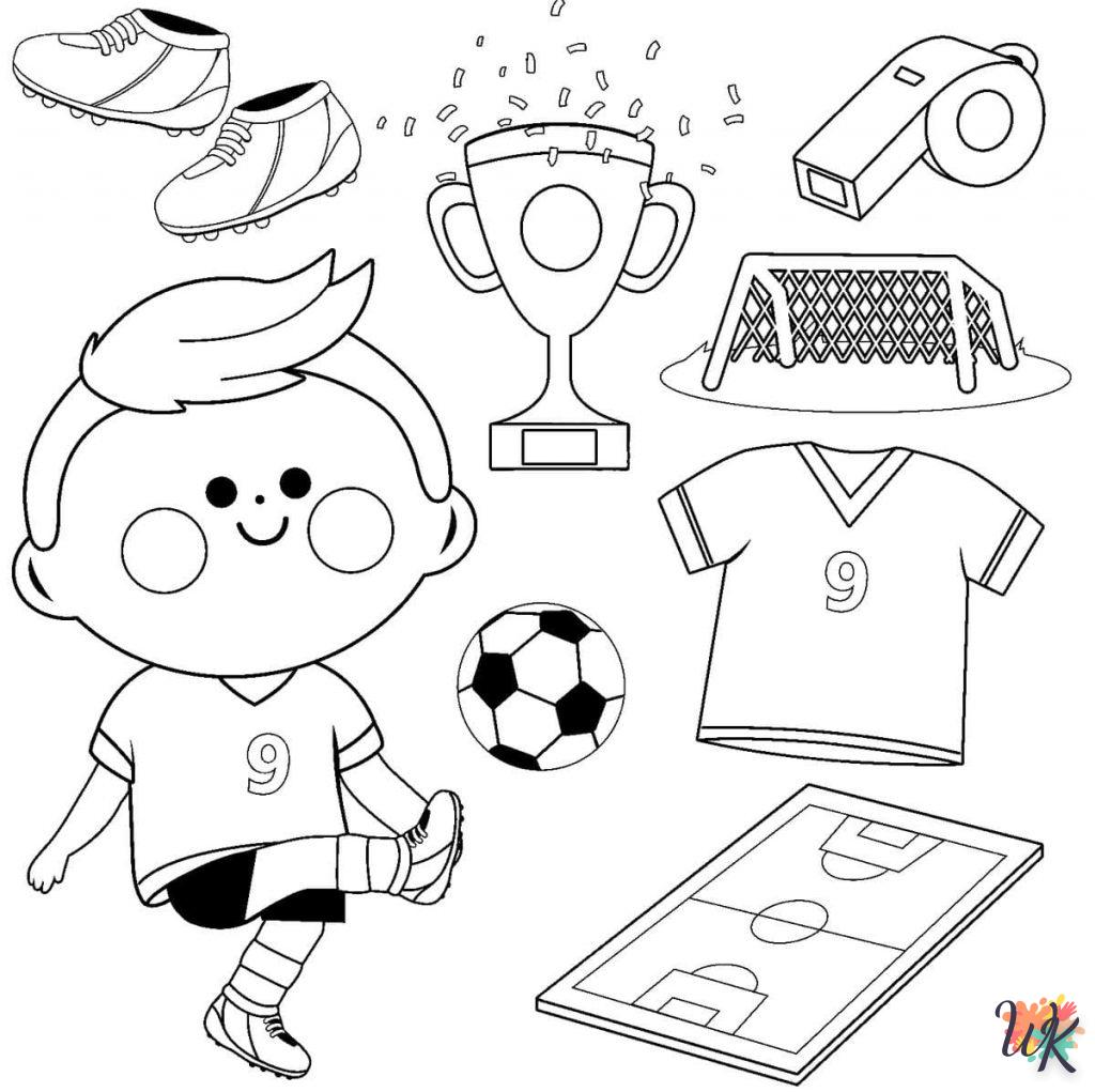 coloriage Football  pour enfant de 2 ans