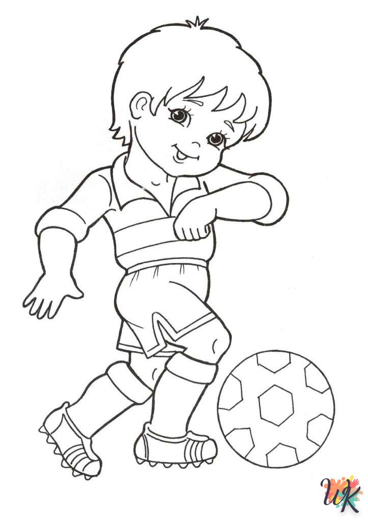 coloriage Football  pour enfant de 3 ans 1