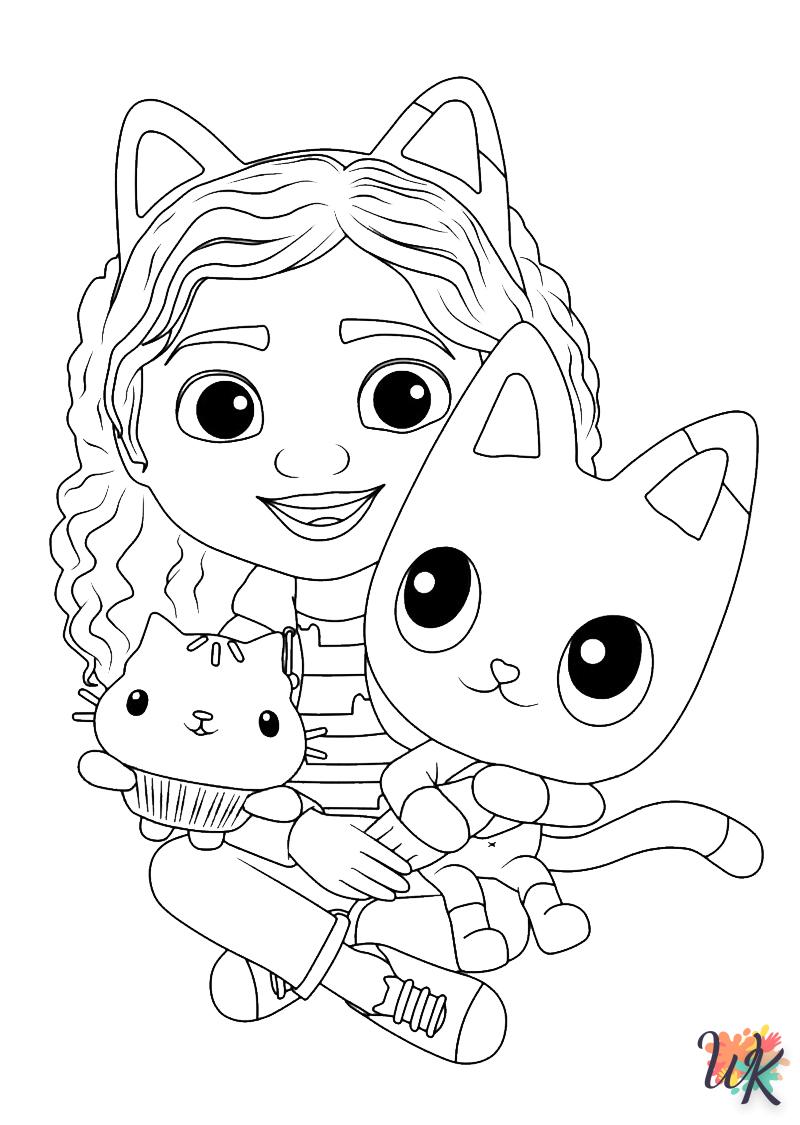 coloriage Gabbys Dollhouse  d'enfant a imprimer