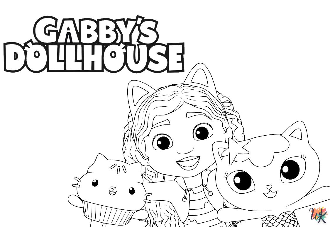 coloriage Gabbys Dollhouse  licorne en ligne gratuit à imprimer