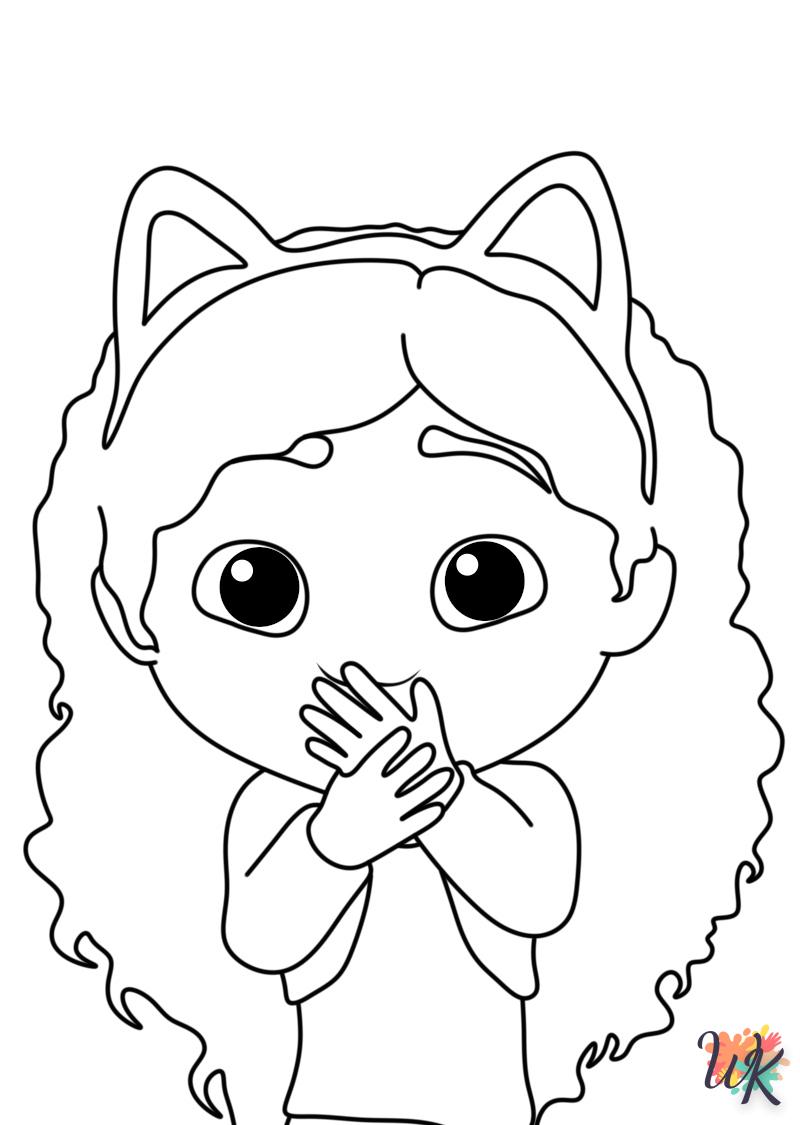 coloriage Gabbys Dollhouse  pour bebe a imprimer