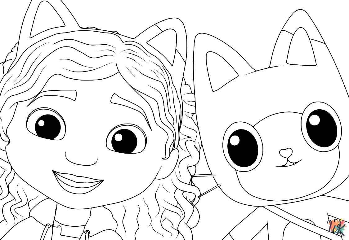 imprimer coloriage Gabbys Dollhouse