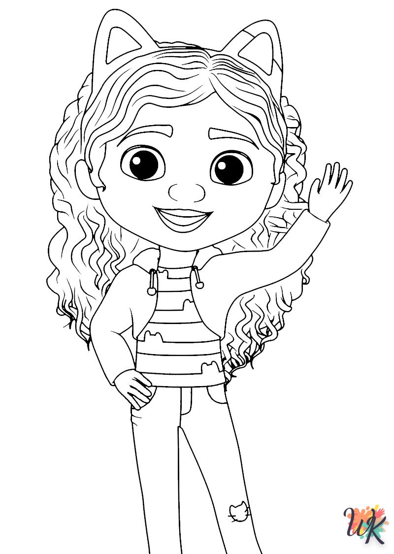 coloriage Gabbys Dollhouse  enfant à imprimer gratuit