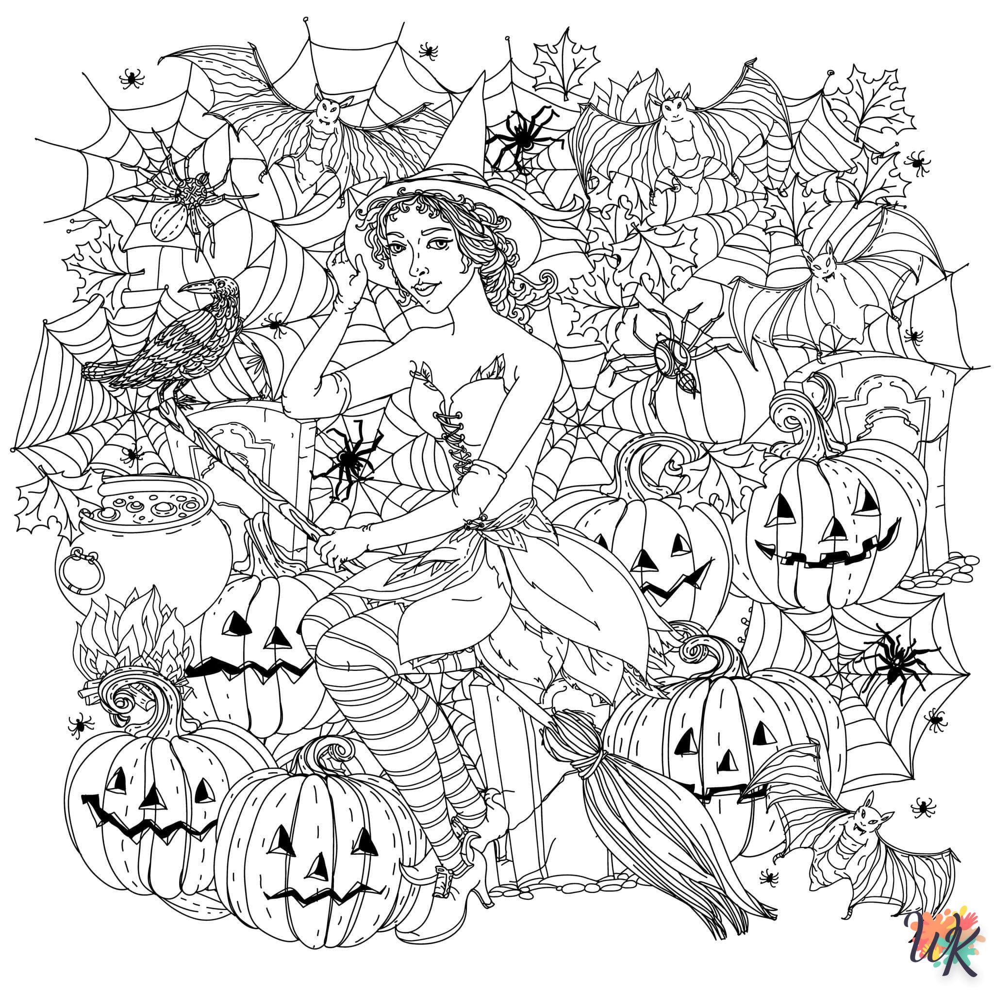 coloriage Halloween  enfant 8 ans a imprimer 4