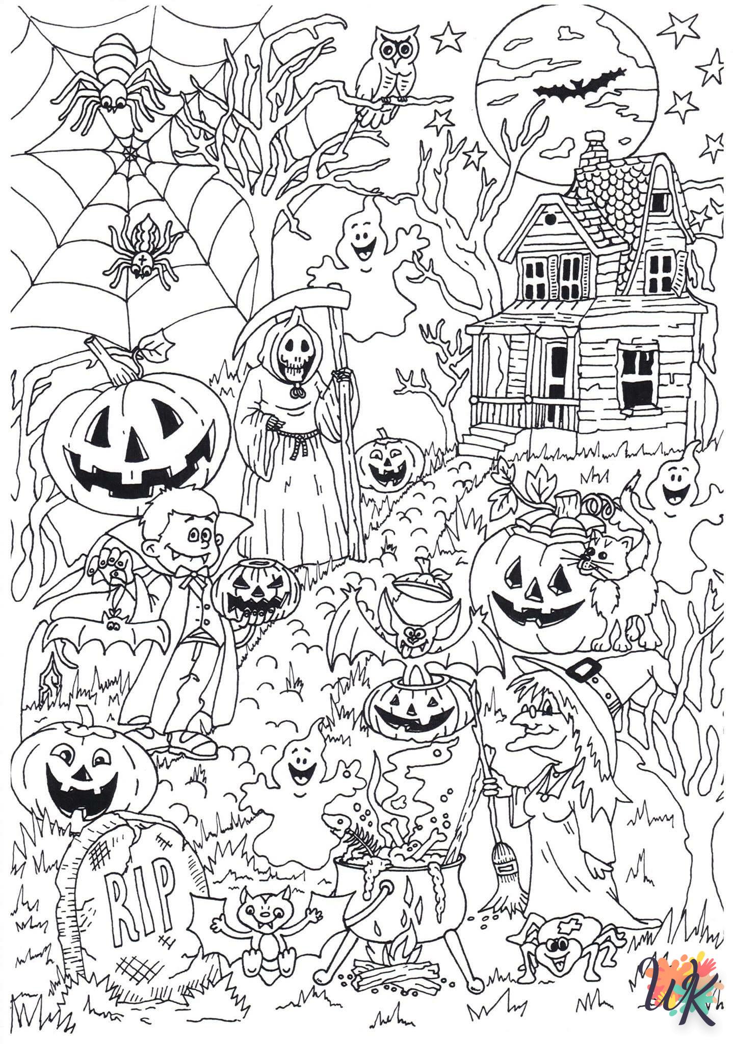 coloriage Halloween  à imprimer a4 6