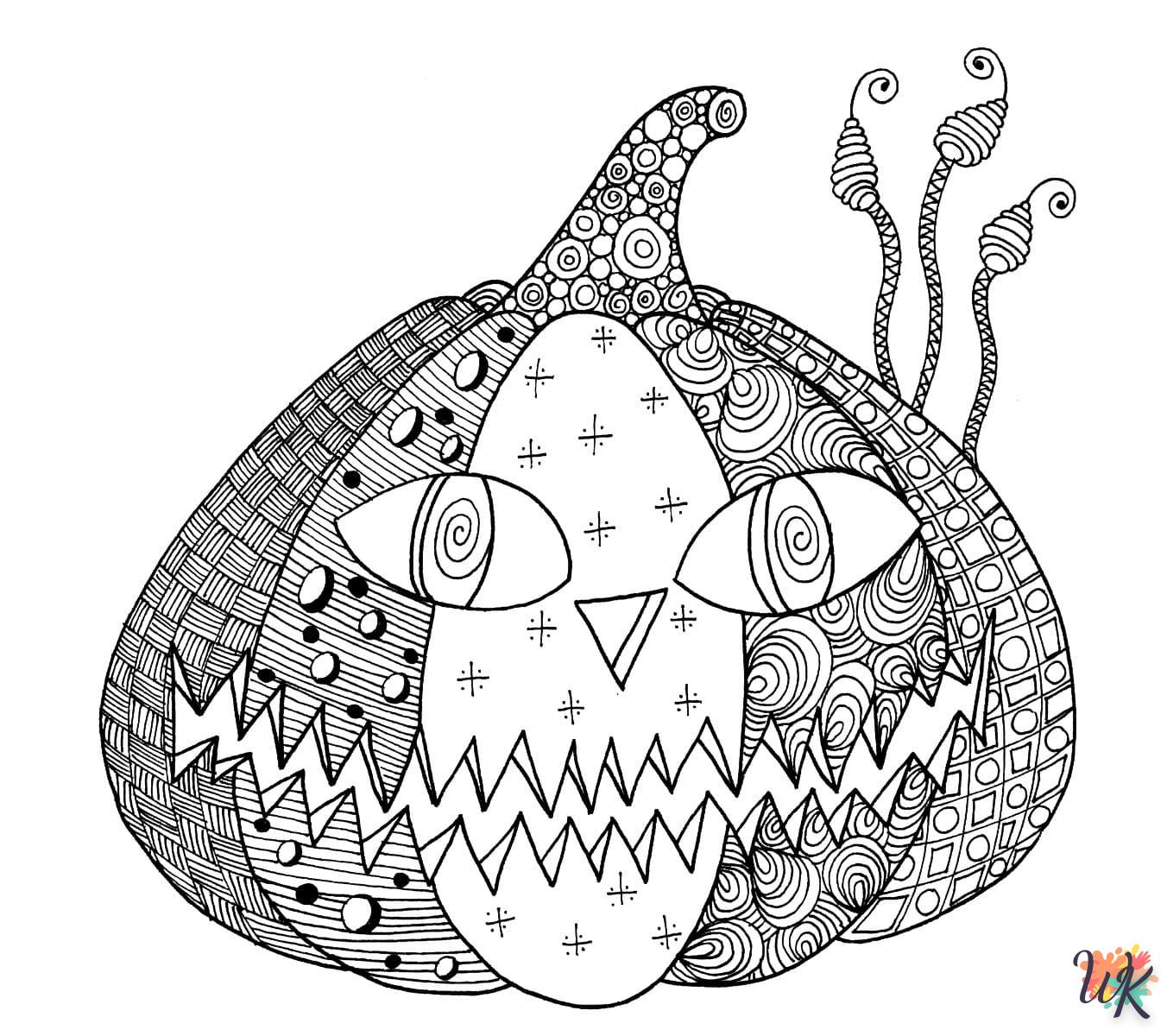 coloriage Halloween  à imprimer pour enfant de 10 ans 3