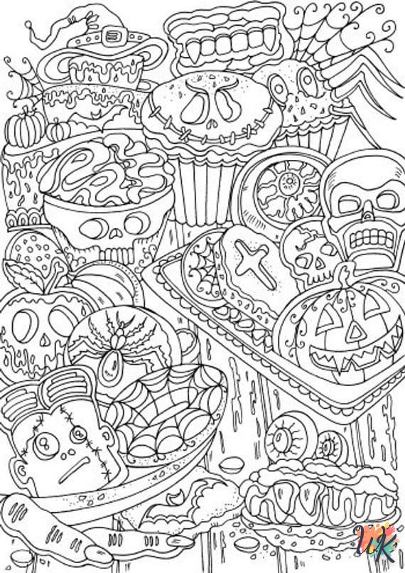 coloriage Halloween  pour enfant de 10 ans