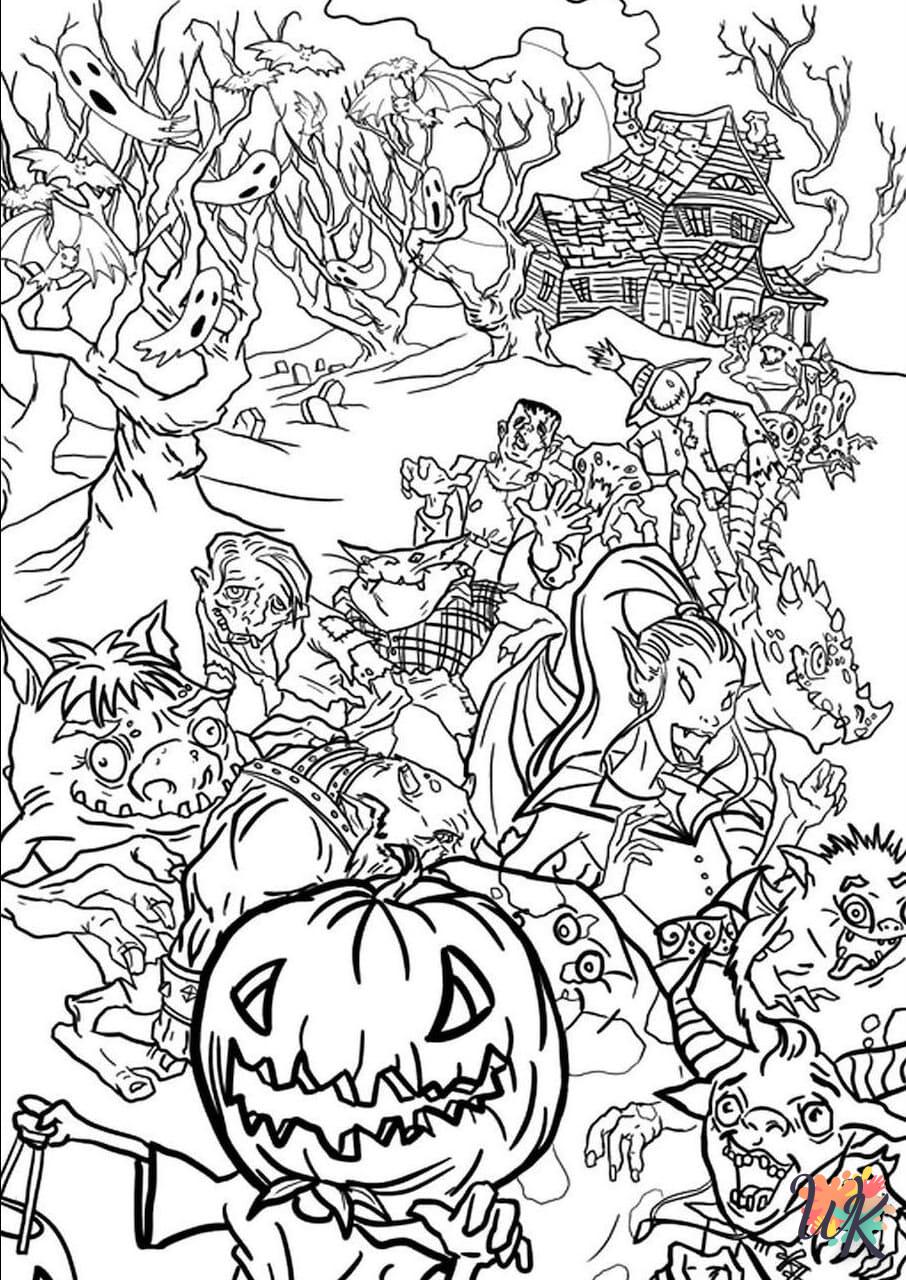 imprimer coloriage Halloween  pour enfant 1