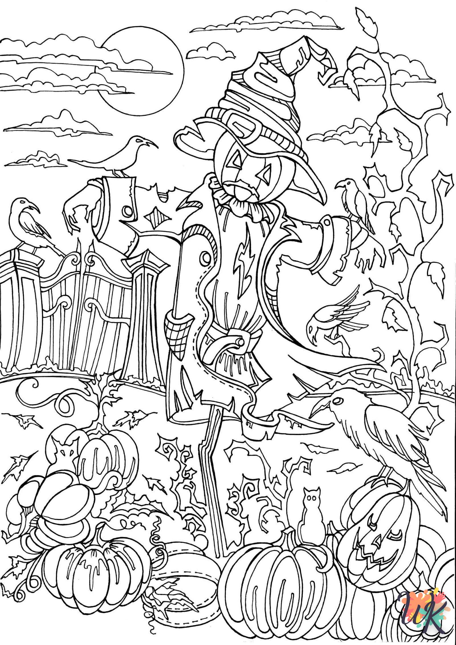 coloriage Halloween  educatif pour enfant 9