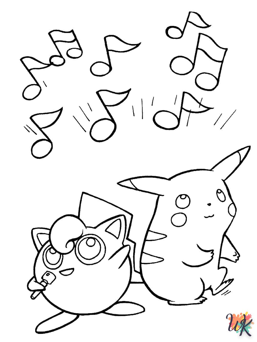 coloriage Pokemon  pour lutter contre le stress