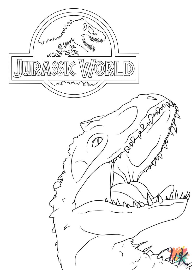 coloriage Jurassic World  pour enfants a imprimer gratuit