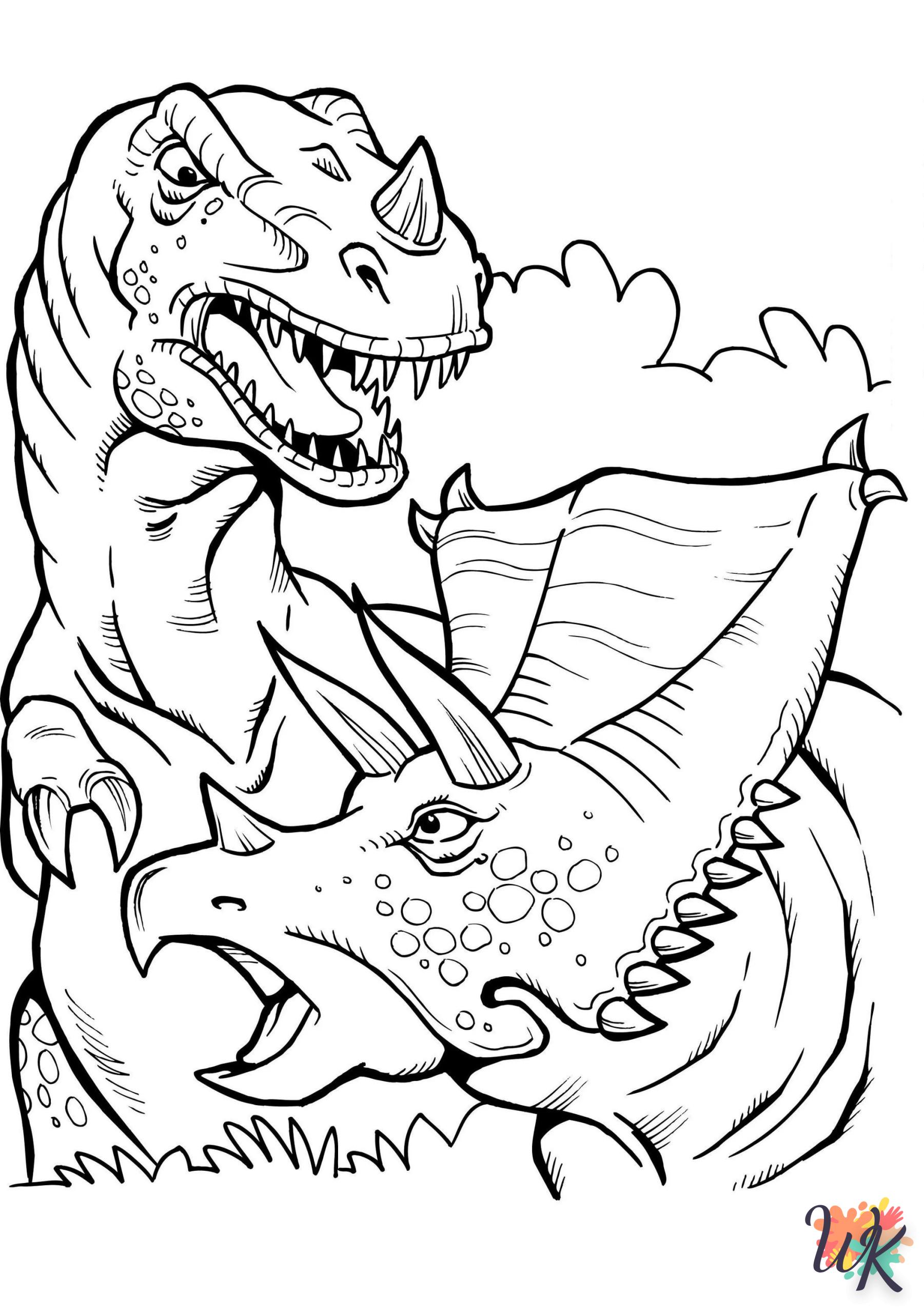 coloriage Jurassic World  gratuit a imprimer