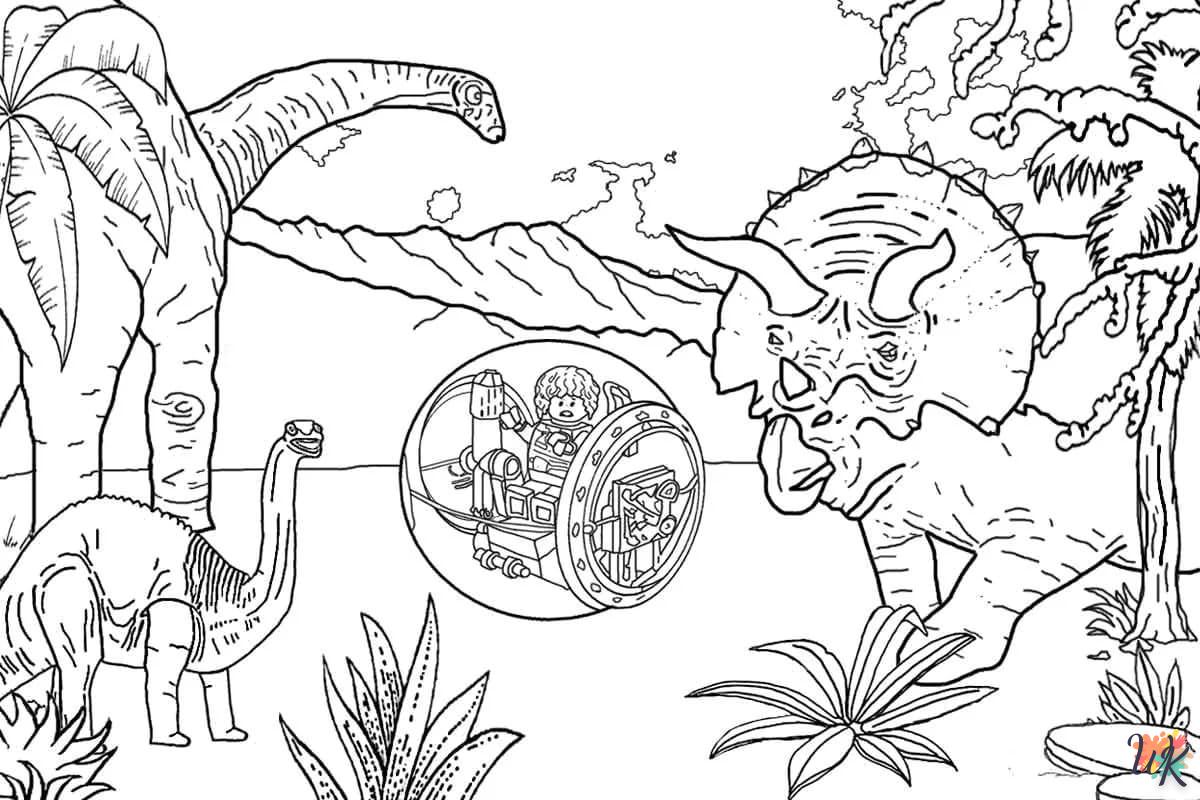 coloriage Jurassic World  a dessiner en ligne