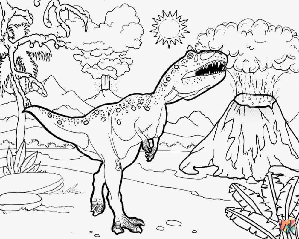 image de coloriage Jurassic World  pour enfant 1