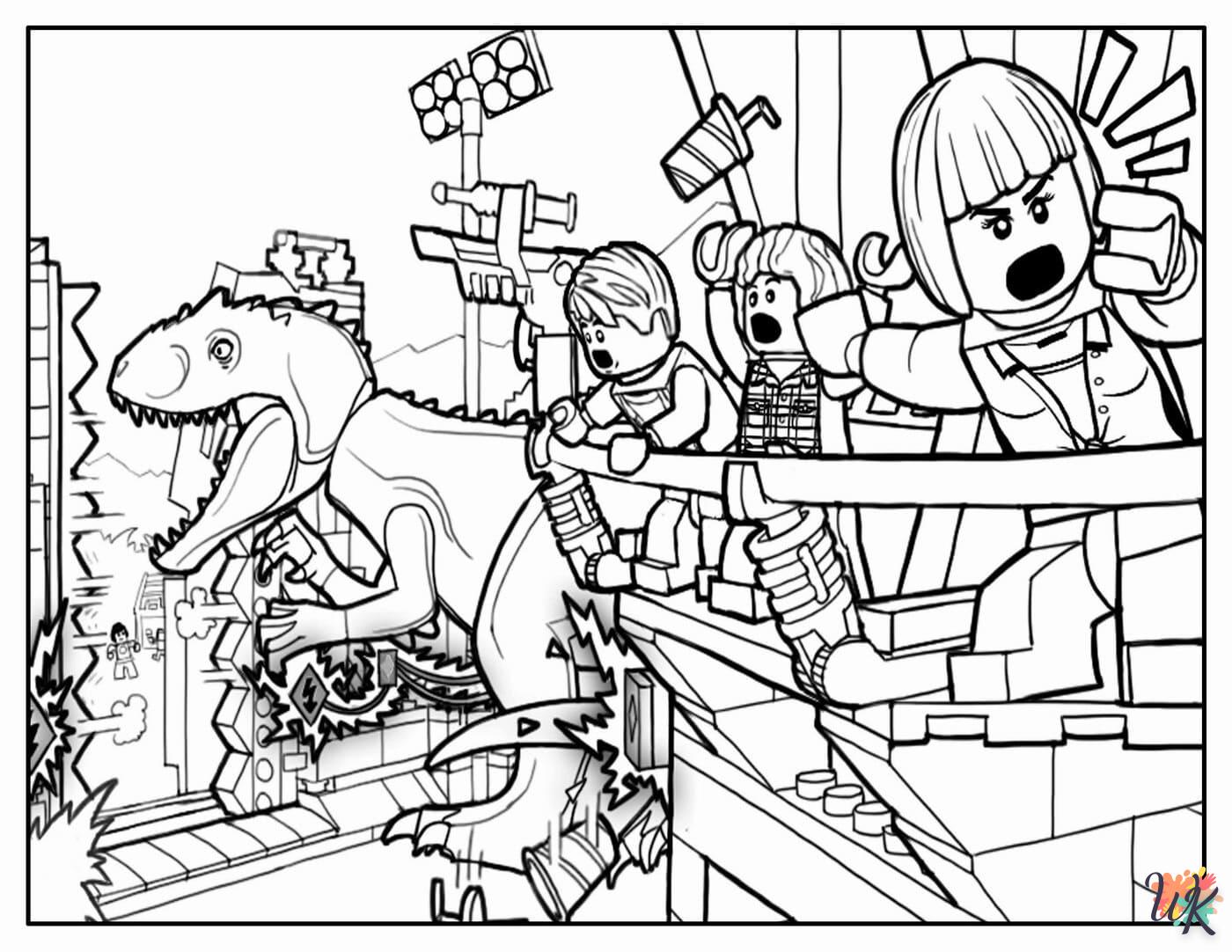 image de coloriage Jurassic World  pour enfant