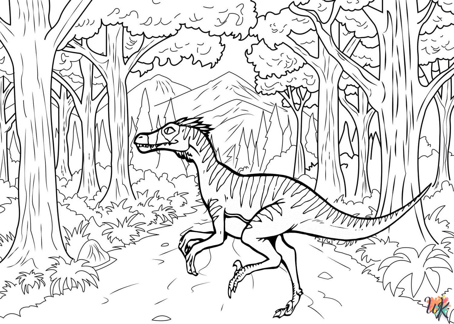 coloriage Jurassic World  pour enfants a imprimer gratuit 1