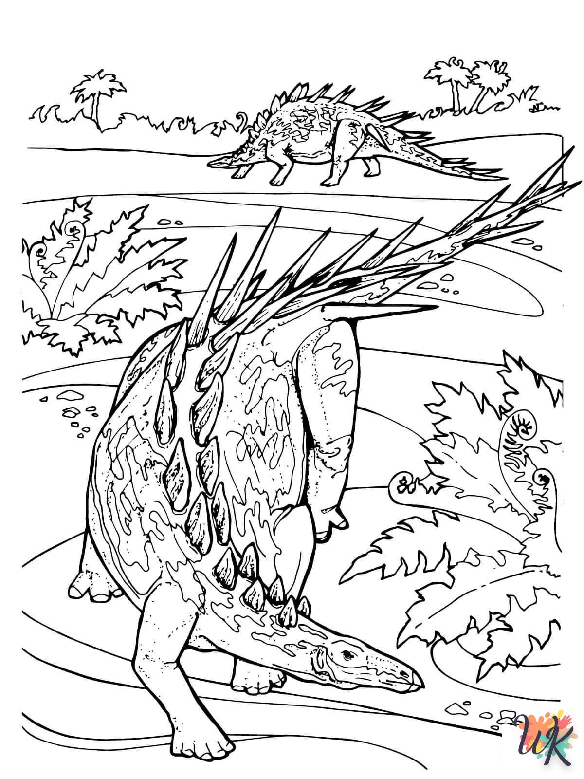 coloriage Jurassic World  à imprimer pdf 1