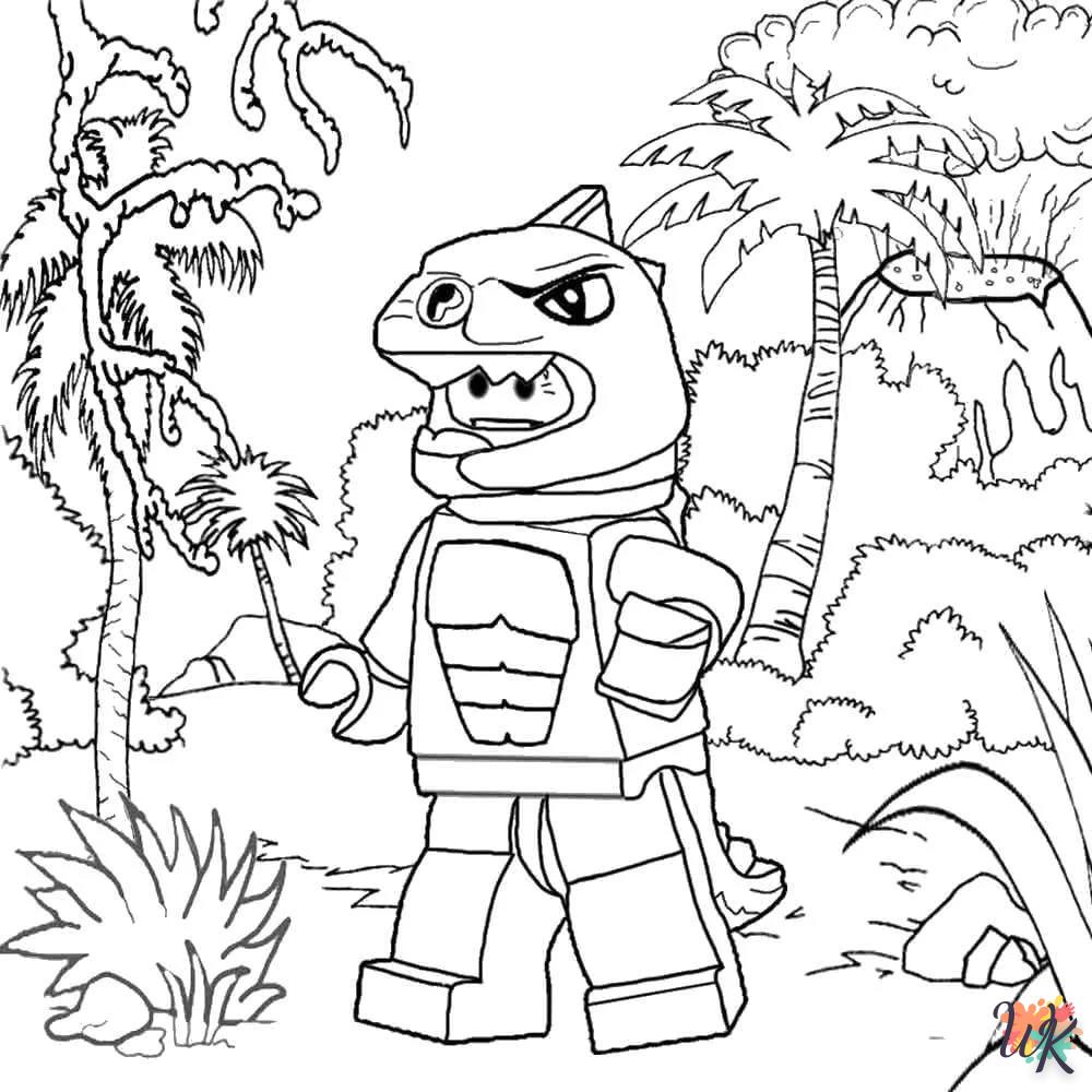 coloriage Jurassic World  enfant 6 ans à imprimer