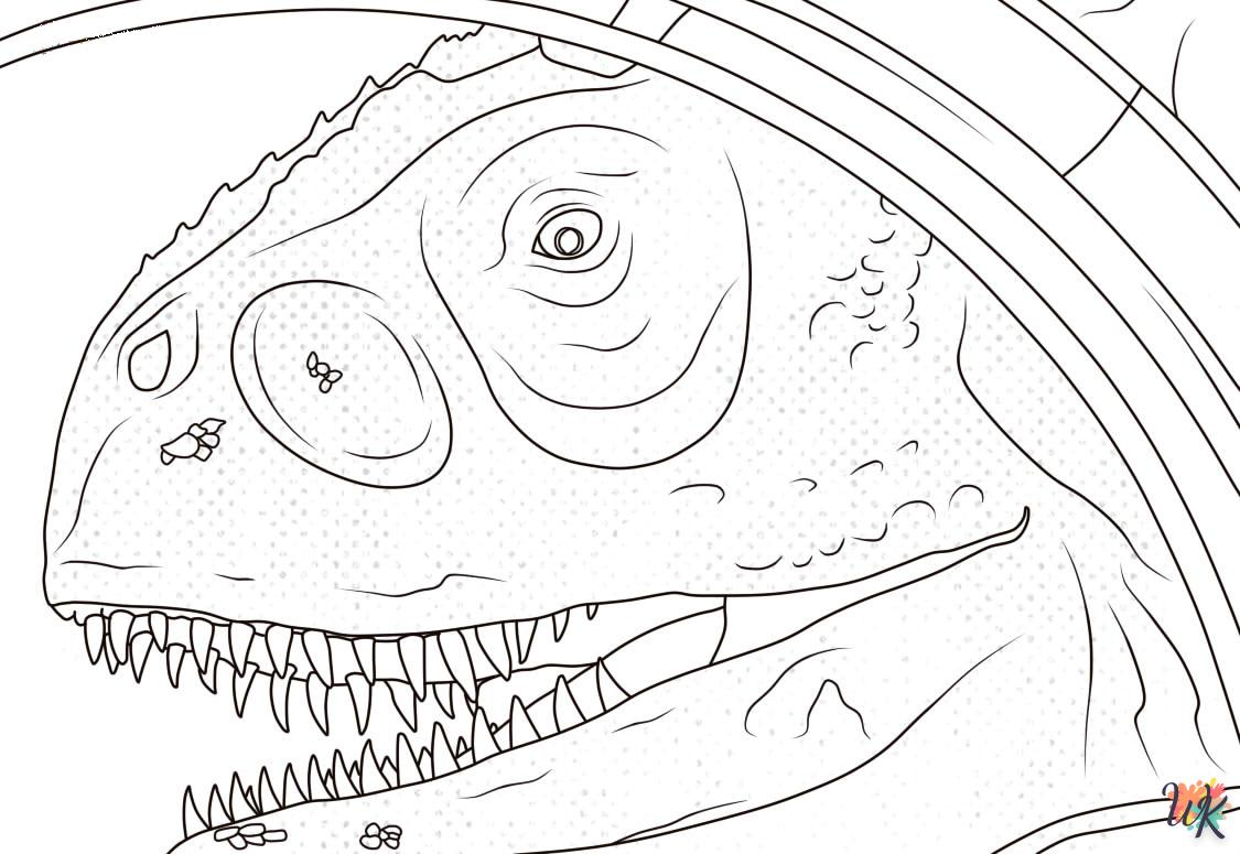 coloriage Jurassic World  enfant 8 ans a imprimer 1