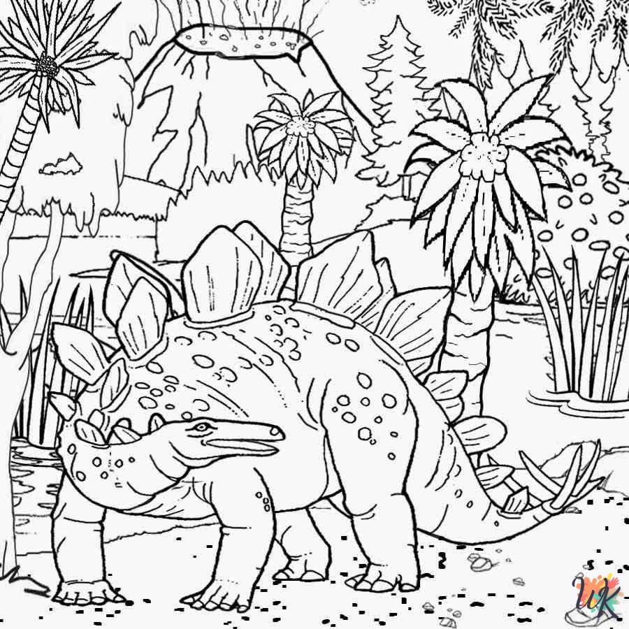 coloriage Jurassic World  pour enfants à imprimer