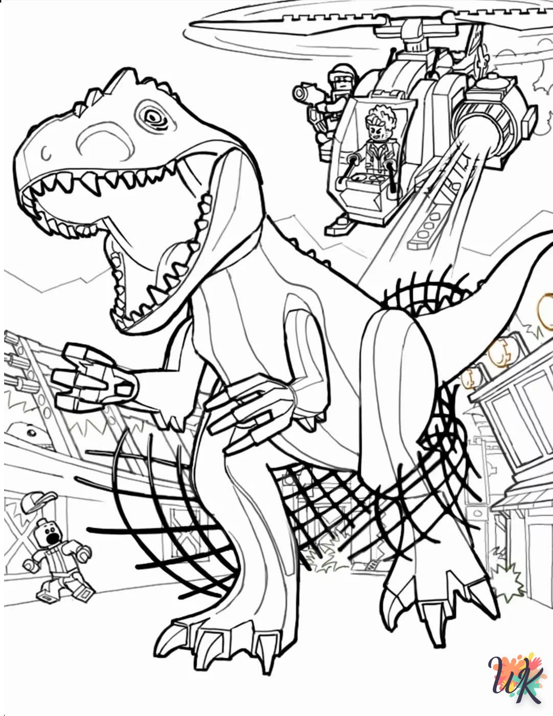 coloriage Jurassic World  à colorier en ligne 1