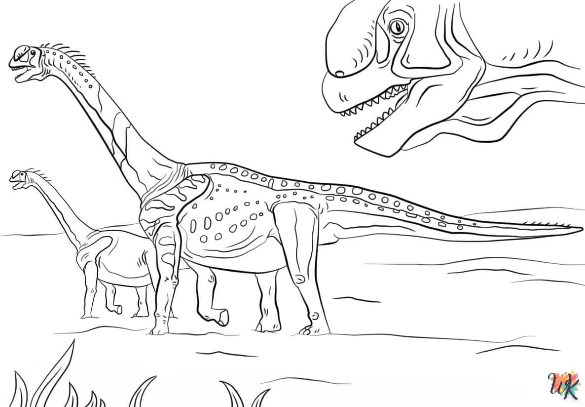 coloriage Jurassic World  enfant a imprimer