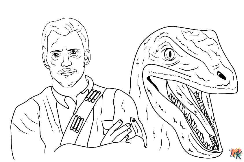 coloriage Jurassic World  a colorier en ligne 1