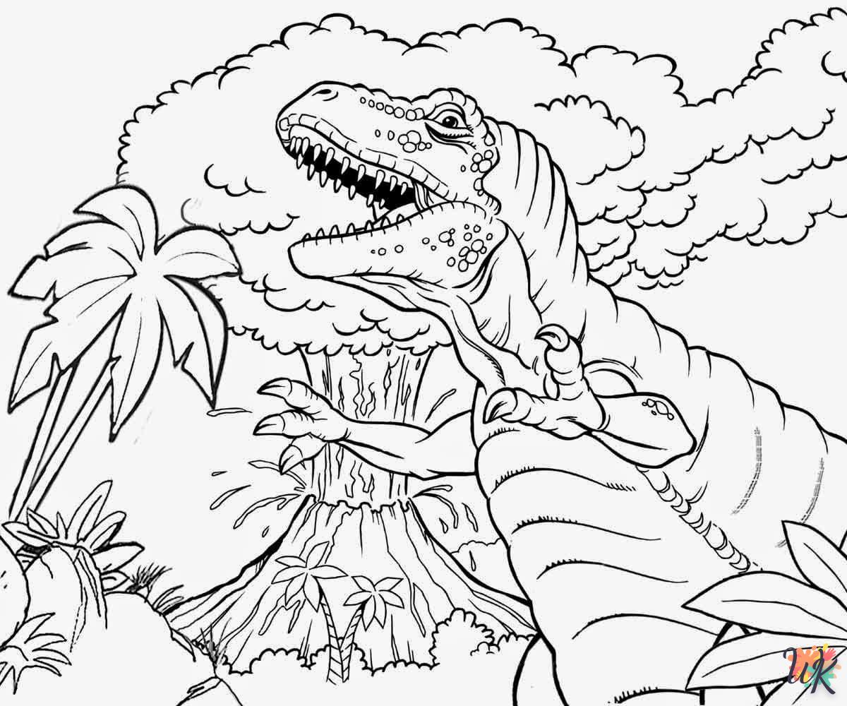 coloriage Jurassic World  pour enfants a imprimer