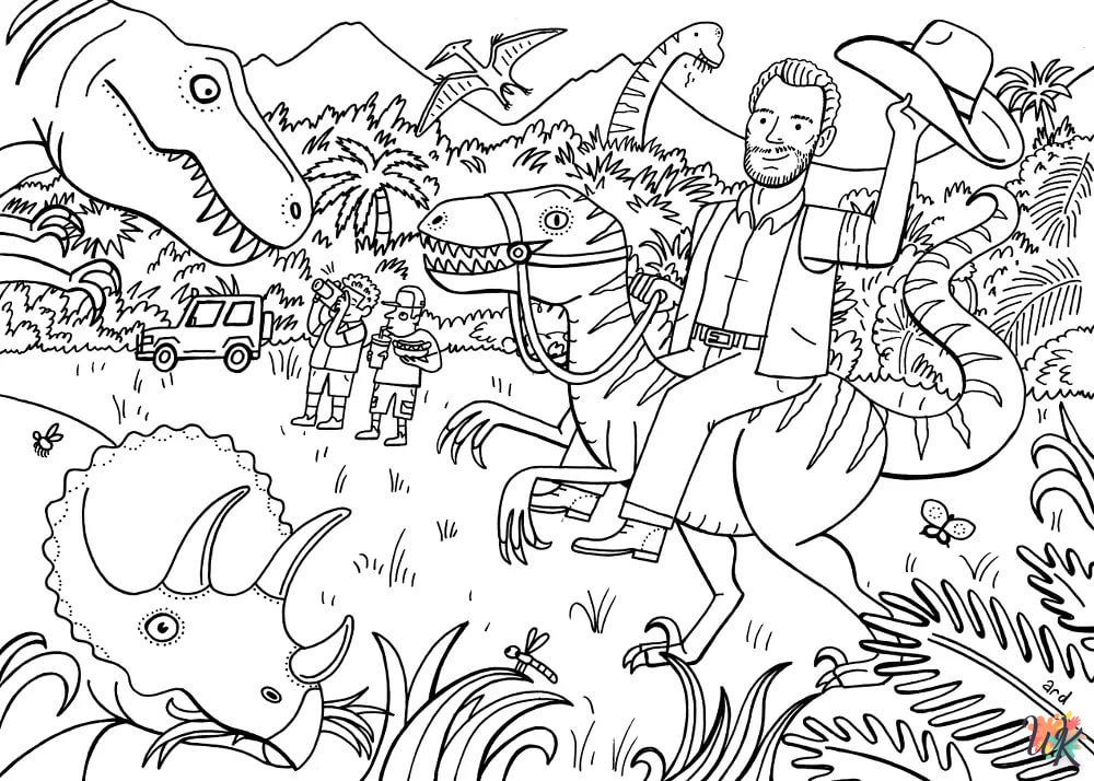 coloriage Jurassic World  et dessins