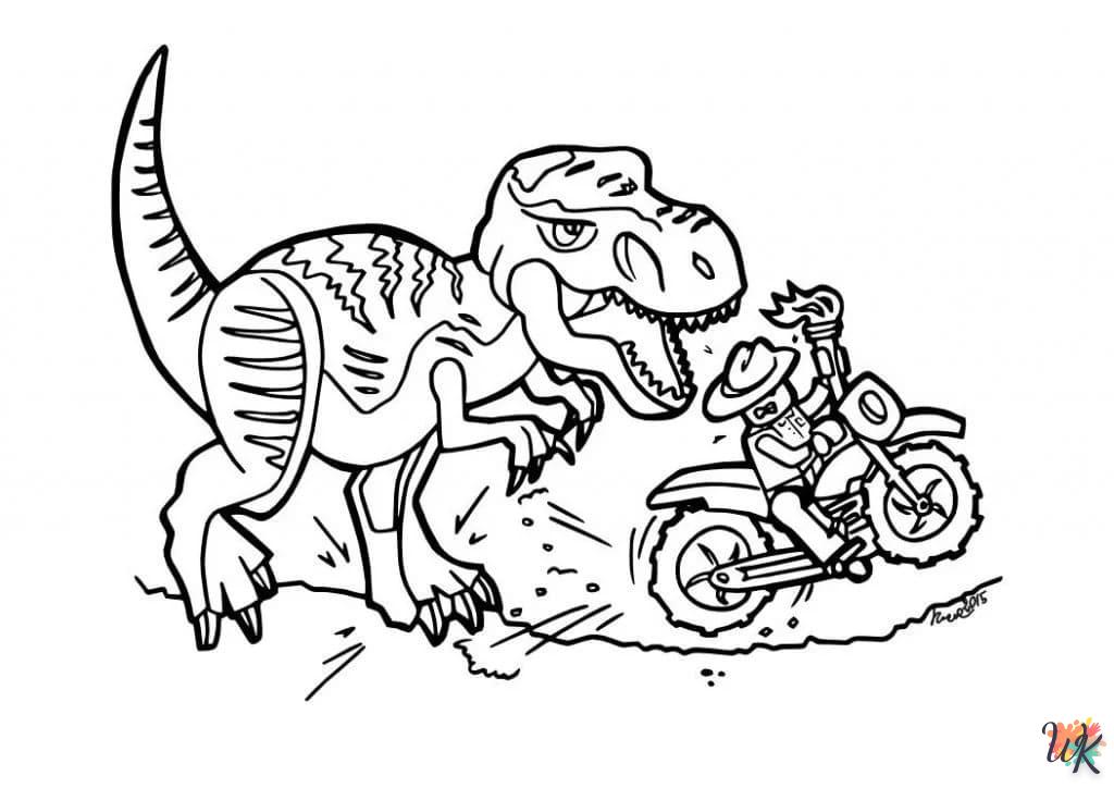 coloriage Jurassic World  sonic en ligne gratuit à imprimer