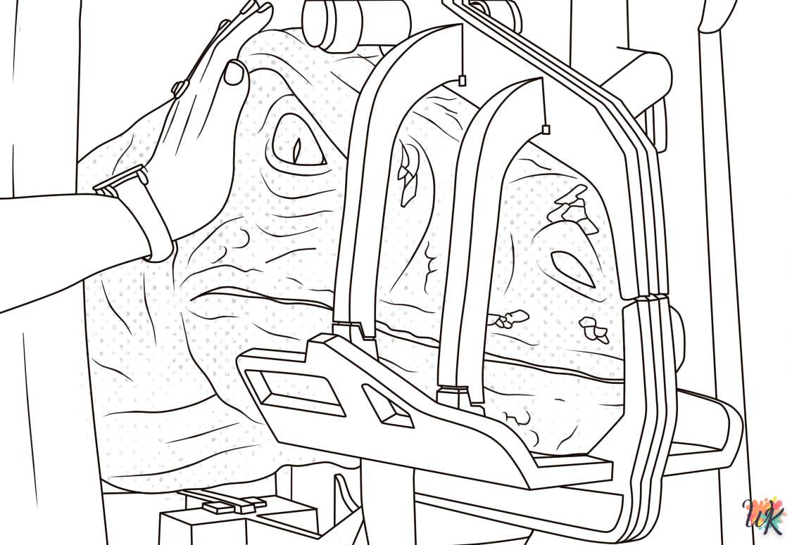 coloriage Jurassic World  a colorier en ligne