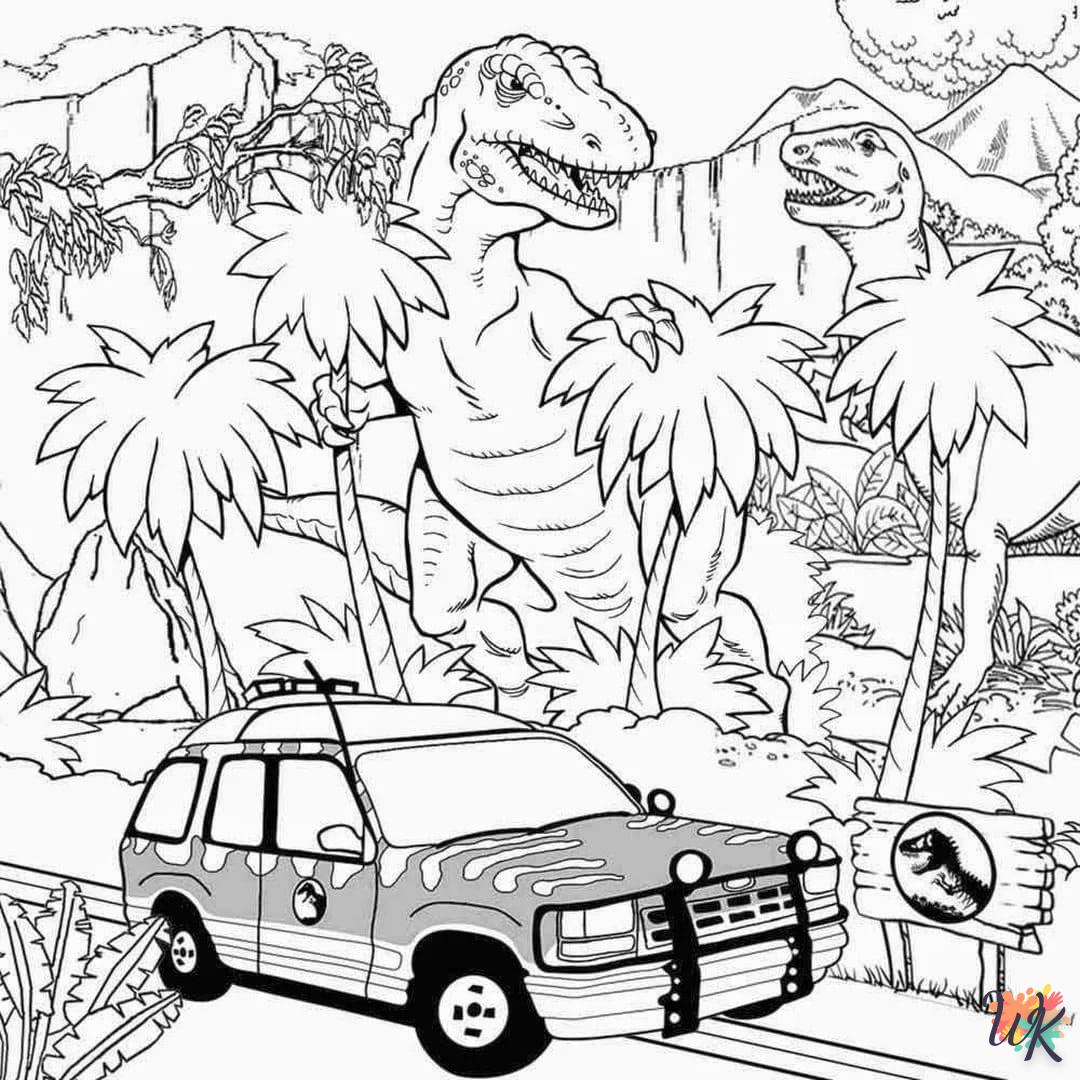 coloriage Jurassic World  pour primaire