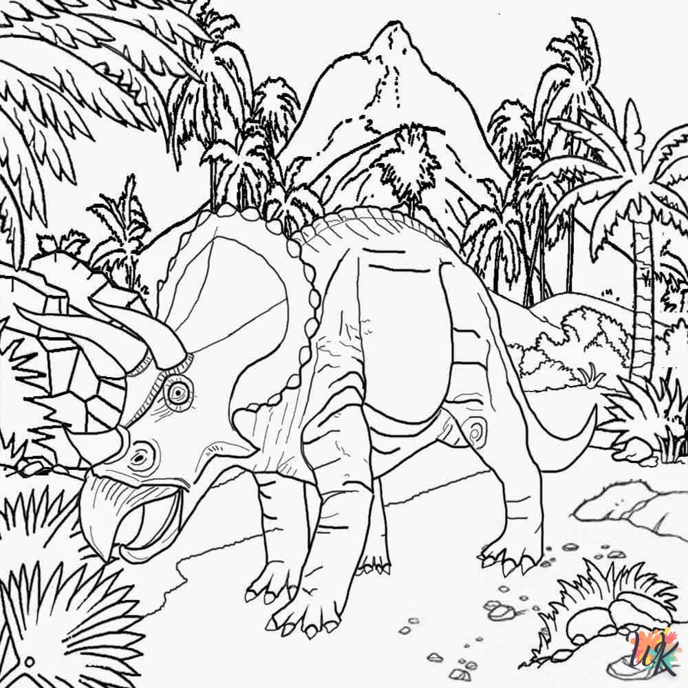 coloriage Jurassic World  pour enfant de 7 ans