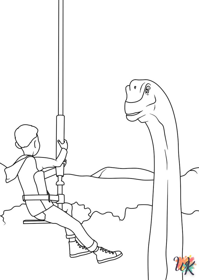 coloriage Jurassic World  enfant 3 ans a imprimer