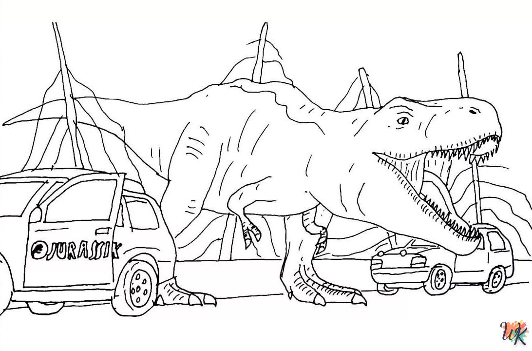 coloriage Jurassic World  pour enfant a imprimer 1