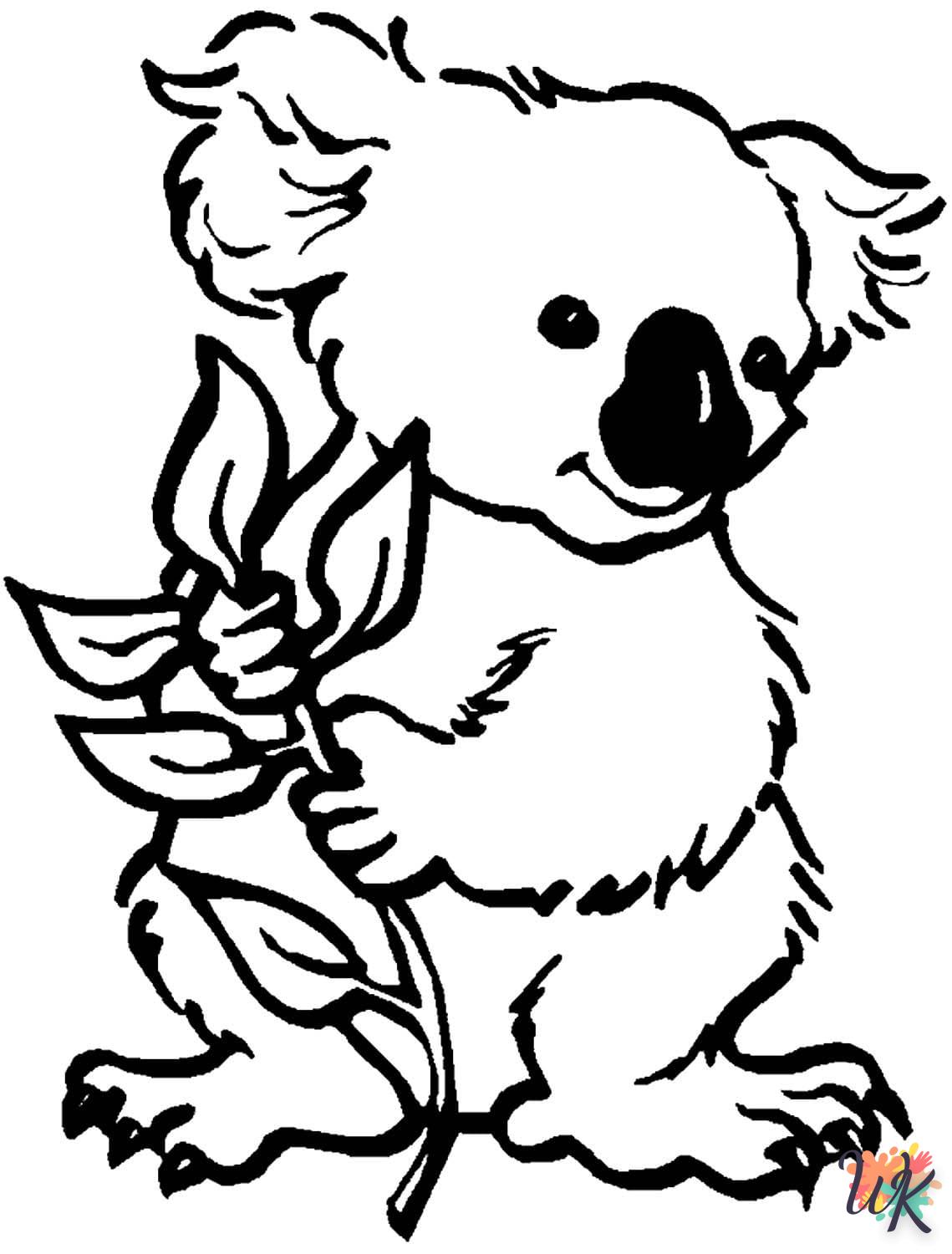 coloriage Koala  bebe à imprimer gratuit 2