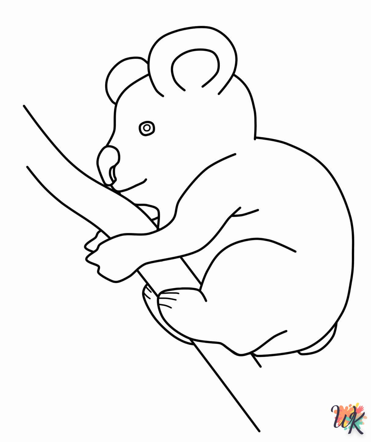 imprimer coloriage Koala