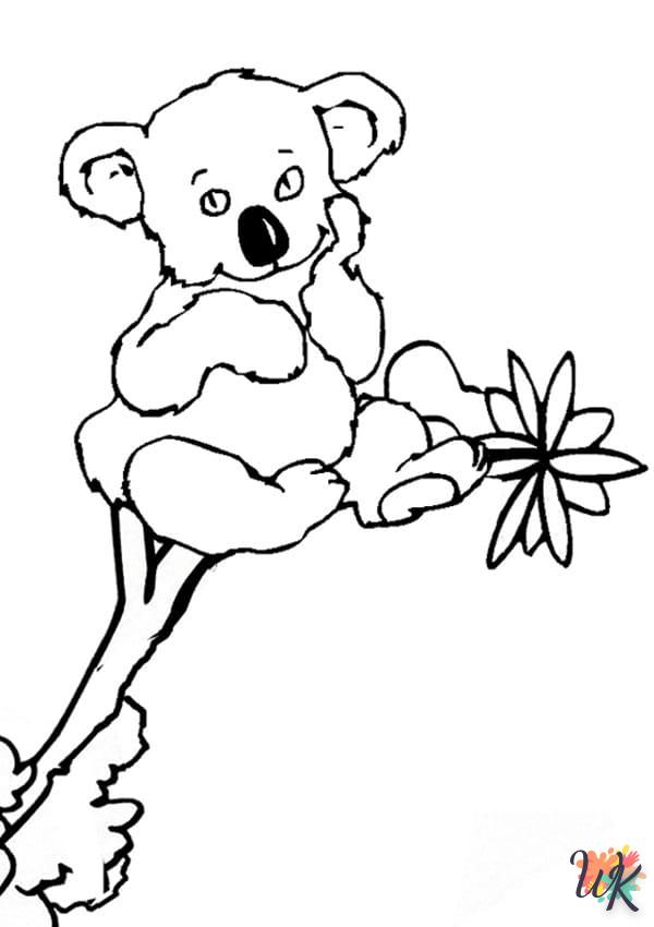 coloriage Koala  a imprimer enfant 5 ans