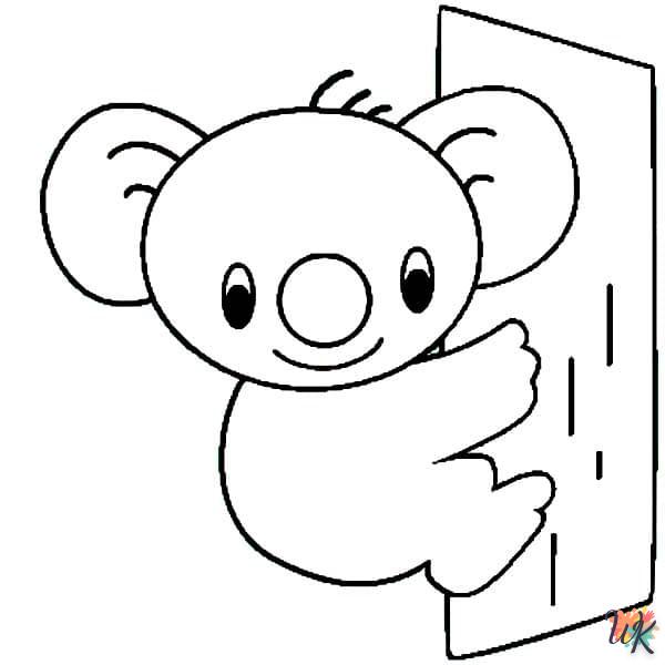 coloriage Koala  à imprimer gratuitement