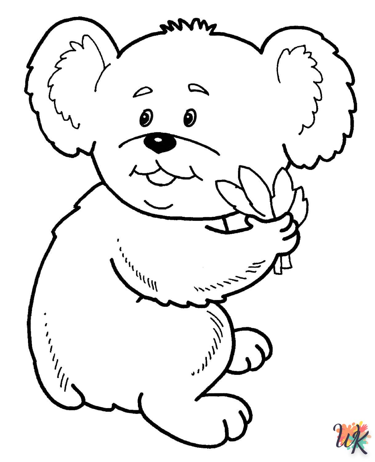 coloriage Koala  pour enfant a imprimer 1