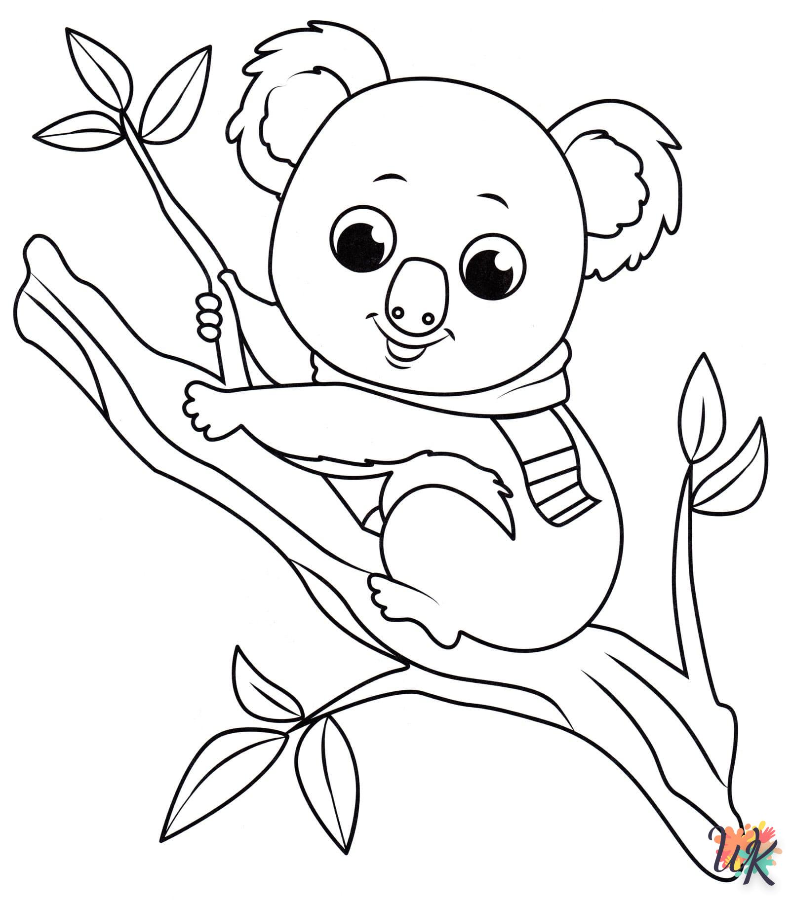 coloriage Koala  à colorier en ligne 1